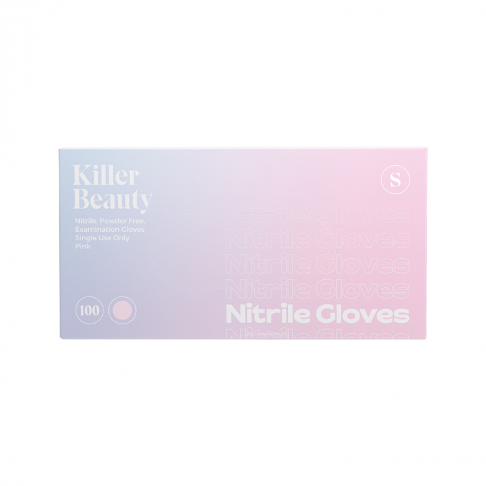 Boîte de 100 gants Killer Beauty Nitrile rose