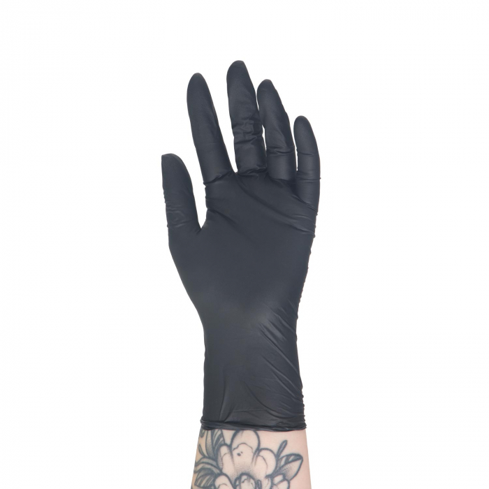 Boîte de 100 gants Killer Beauty Nitrile noirs - Carton de 10