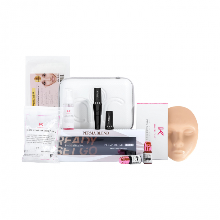 Killer Beauty Training Starter Kit - Machine sans fil avec batterie supplémentaire frappe avancée de 2,1 mm - Stealth