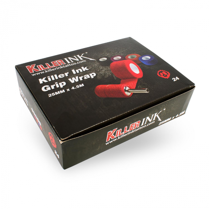 Ruban auto-adhésif pour manchon Killer Ink (25mm x 4.5m) - Noir