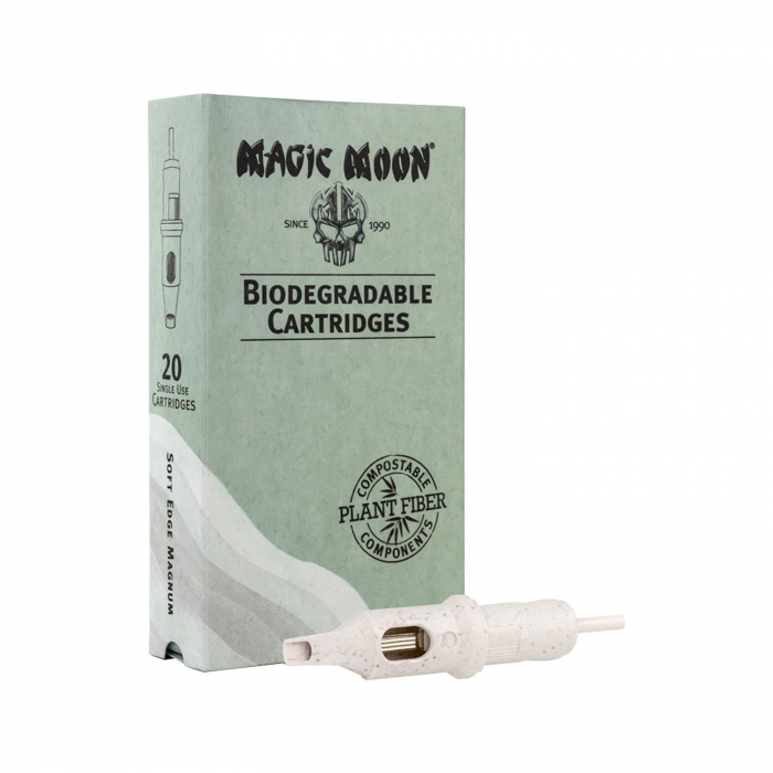 Boîte de 20 cartouches biodégradables Magic Moon - 0.35mm Soft Edge Magnum Long Taper