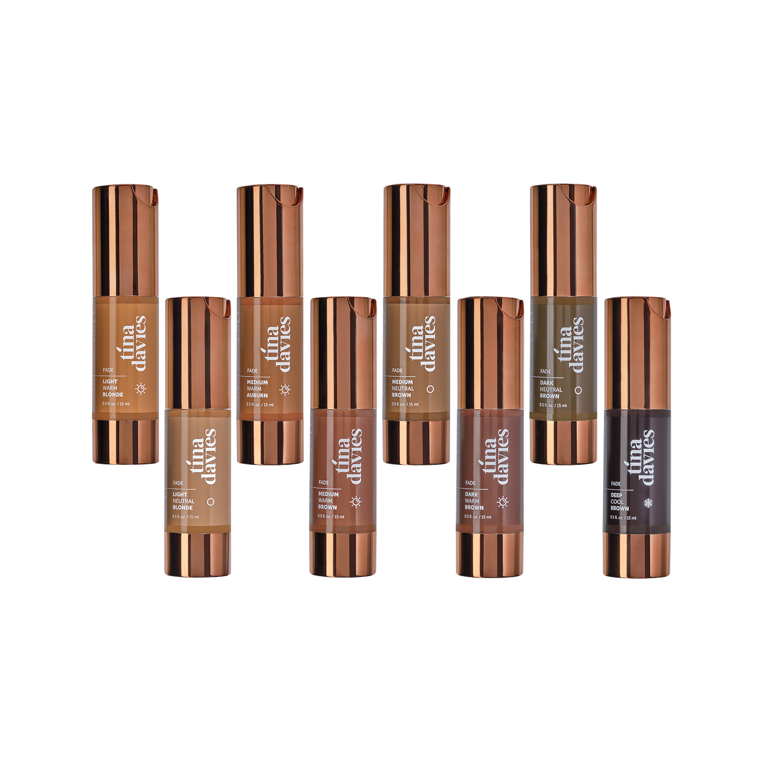 FADE - Tina Davies - Collection de pigments pour sourcils - Set complet ...